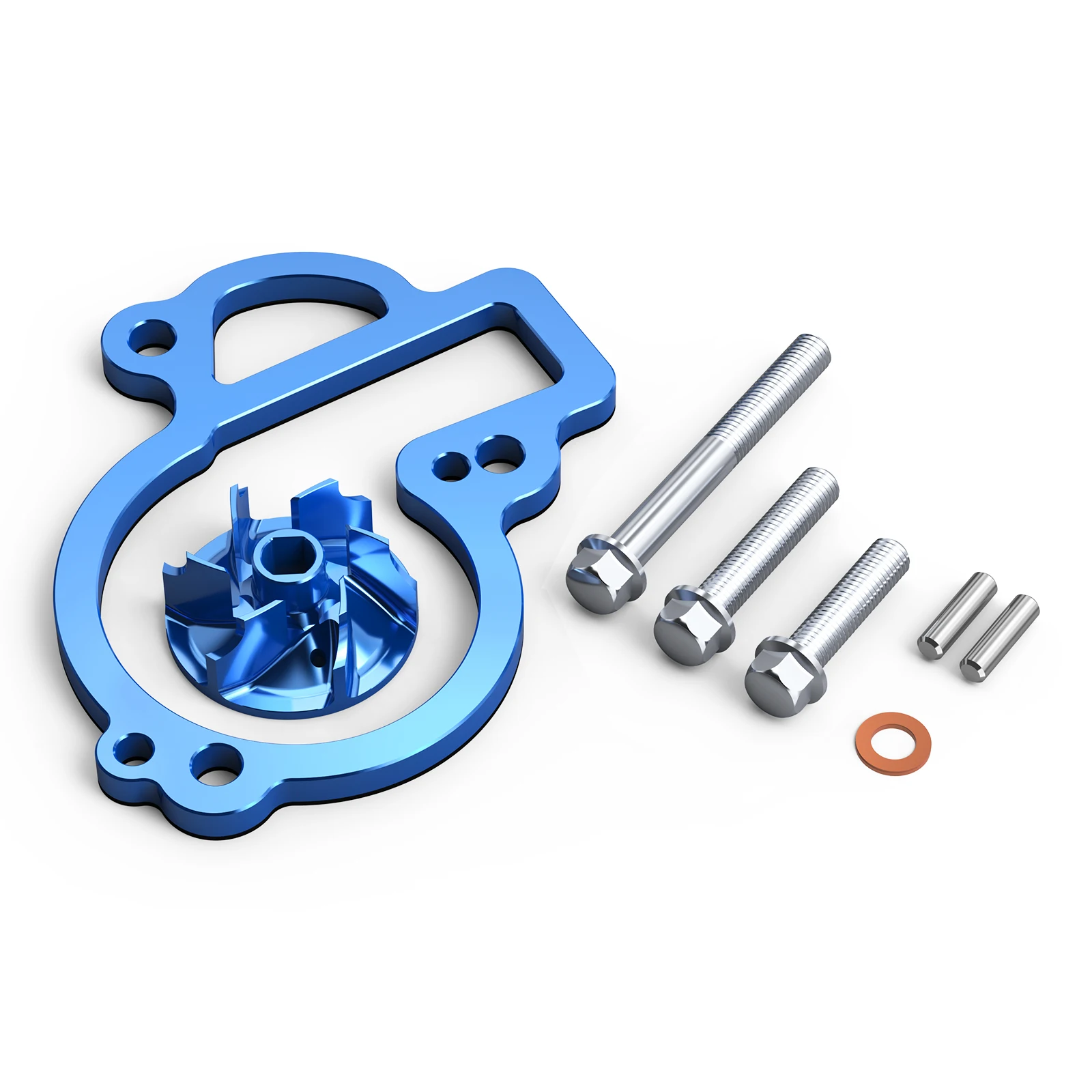 NICECNC für KTM EXCF 450 EXC-F XCFW 450 500 2017–2024 SXF 450 Übergroßes Wasserpumpenlaufrad-Kühler-Set 450 SMR Rallye Factory – Detail 6