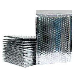Silver Aluminum Foil Bubble Bags - Waterproof, Shockproof, and Explosion - Proof Packaging (20 - Pack) - 18*23cm (Yinse)