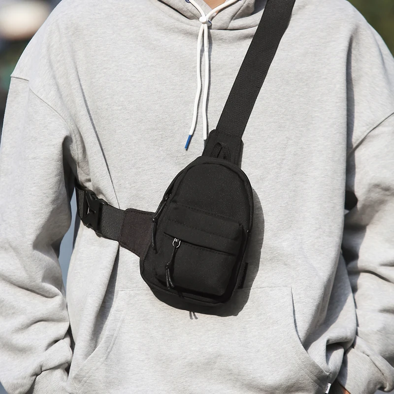 Multi functional casual men's chest bag, mobile phone bag, outdoor travel shoulder bag