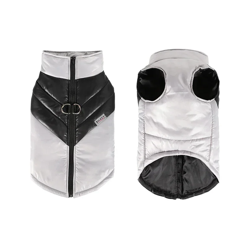 Pet Dog Jacket with Harness Winter Warm Dog Clothing Labrador Waterproof Coat Chihuahua French Bulldog Costume