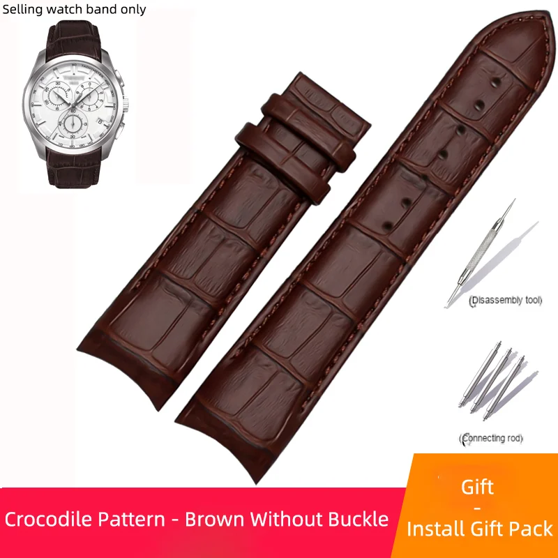 Bracelet En Cuir Pour Montre Tissot T035 Homme (série 1853) - Boucle Arc 22/23/24 Mm, Remplacement Facile