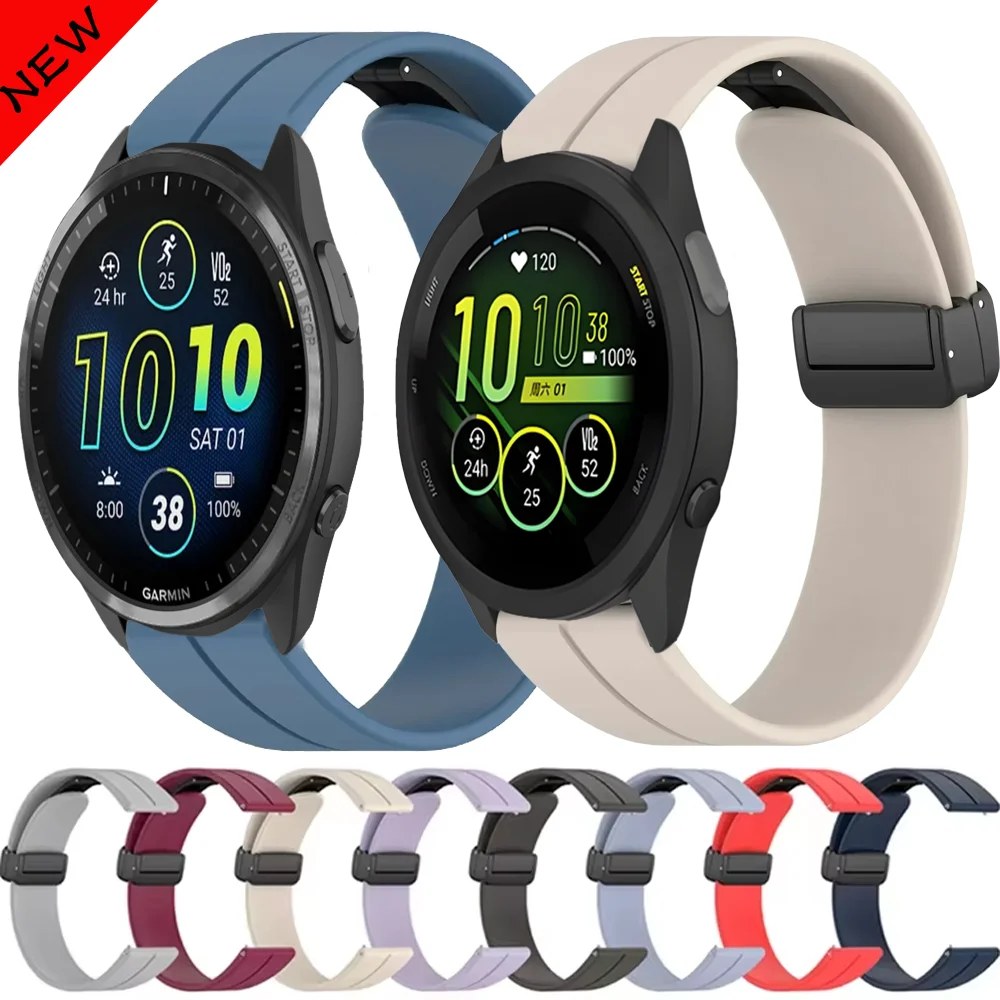 Soft Silicone Magnetic Bracelet Wristband - 20mm/22mm Band