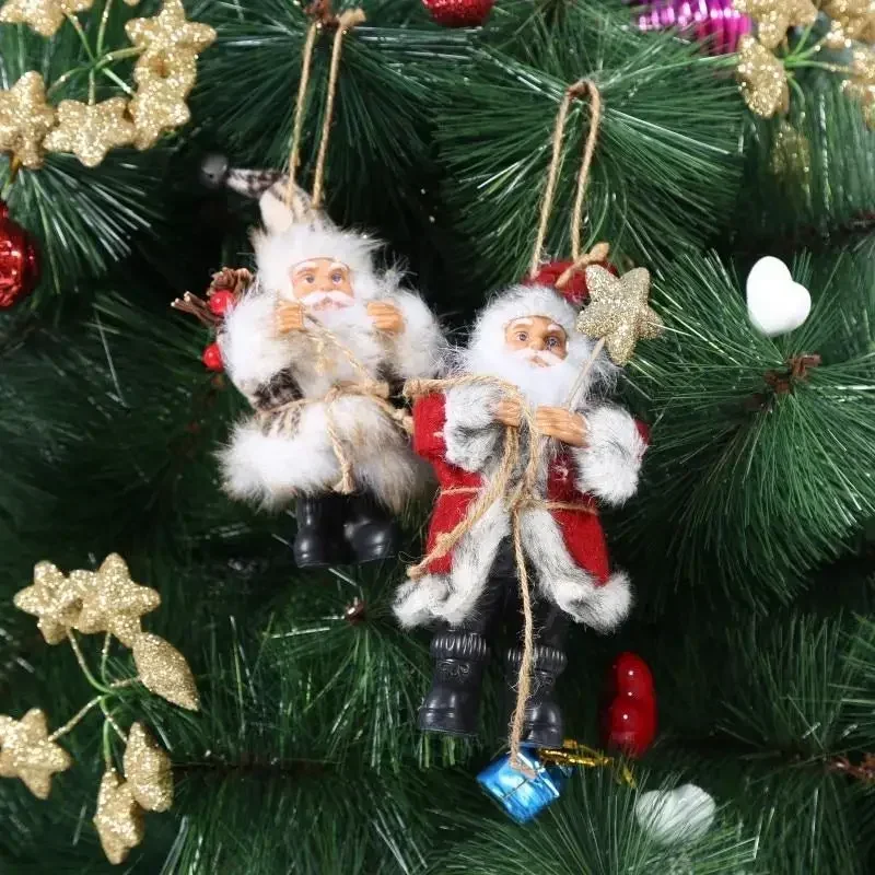 Christmas Santa Claus Doll Toy Tree Hanging Ornaments Decoration Home Xmas 1Pc christmas decorations