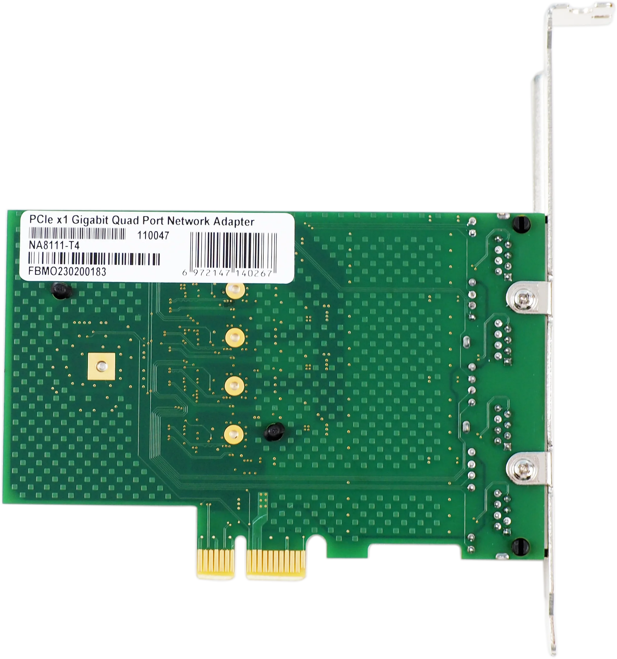 Carte PCIE 10 100 1000 QUAD 4 PORTGigabit Ethernet CHIPSET INTEL 82576