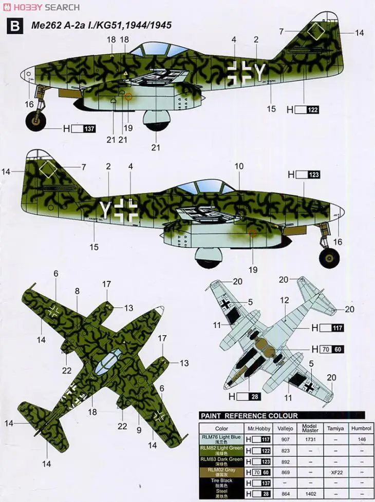 Trumpeter 01319 - 1:144 Messerschmitt Me 262 A-1a - Neu