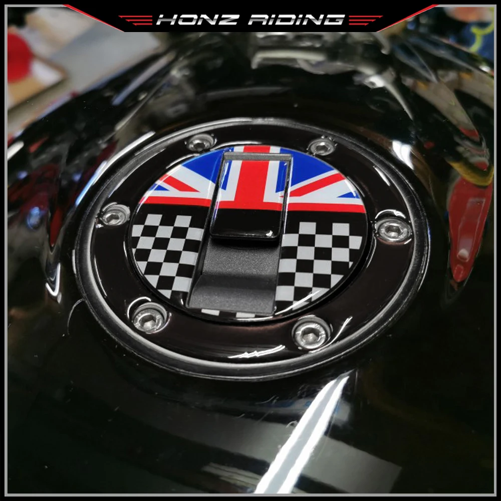 For Triumph Street Triple Daytona 675 Tiger 800 Sport Tank Motorcycle UK Sticker Gas Tank Cap Protector