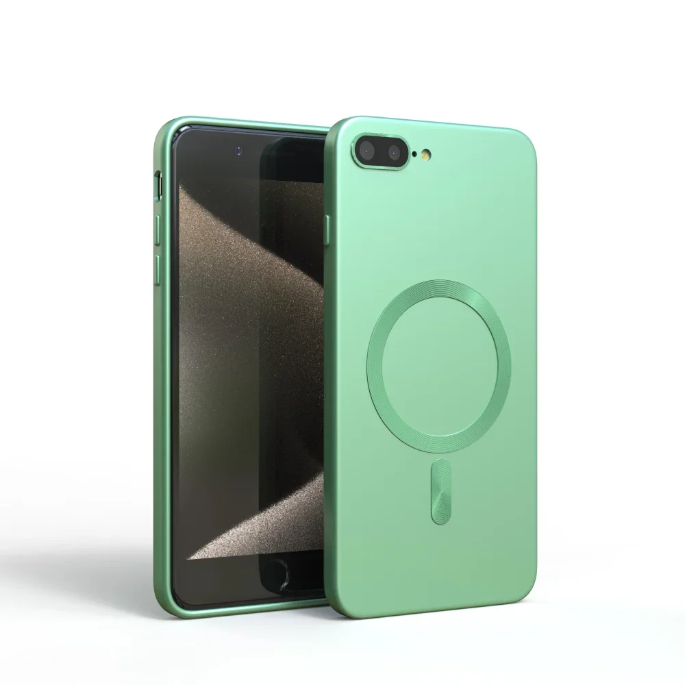 Luxury Wireless Charging Silicone Magnetic Bumper Case