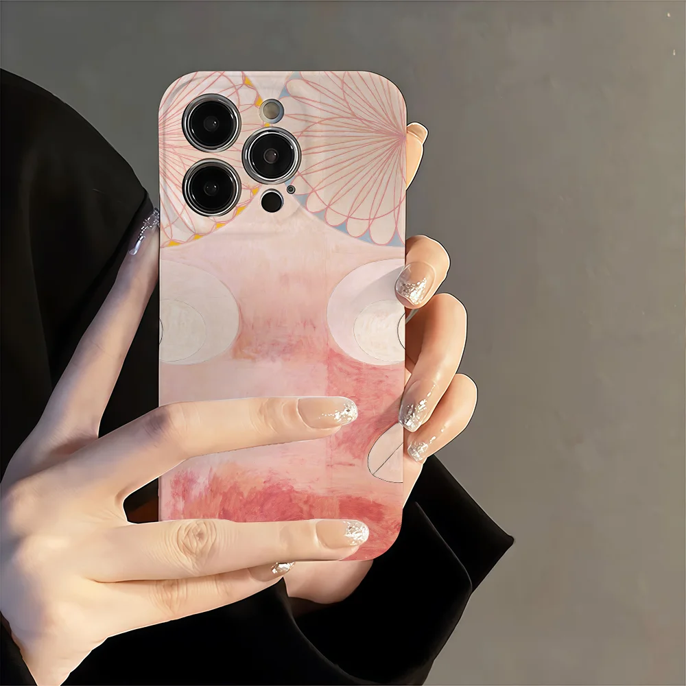 Hilma Af Klint Art-Inspired Phone Case with Precision Cutouts