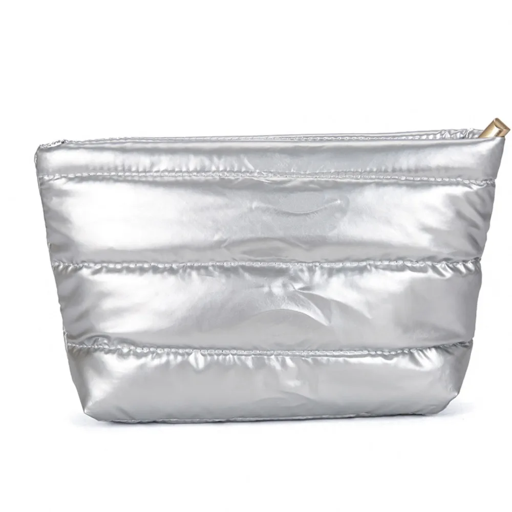 حقيبة يد نسائية من قطعتين، حقيبة كتف مبطنة خفيفة الوزن محشوة بالقطن، حقيبة كروس بودي مبطنة بالريش.