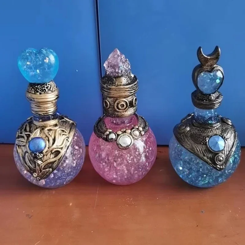 Bottle Decoration Ornaments Home Courtyard Design Resin Handicraft Creative Moon Potion Desktop Treasure Gift