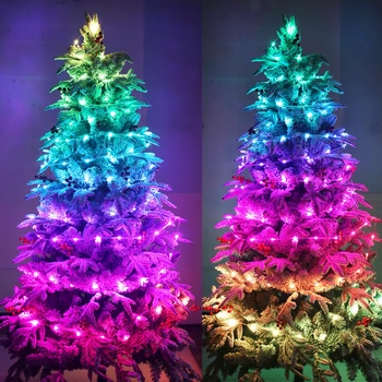 Alternative view of Led Strip Light RGB Infrared Bluetooth ontroller Christmas Tree Light Christmas Decor For Home Holiday Decorative New Year Lamp