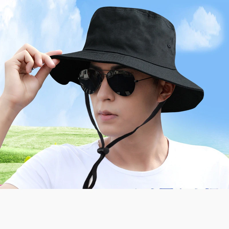 

Двусторонняя мужская шляпа с большой головой, женская шляпа крупного размера для рыбалки, летняя Солнцезащитная шляпа для отдыха на открытом воздухе и рыбалки