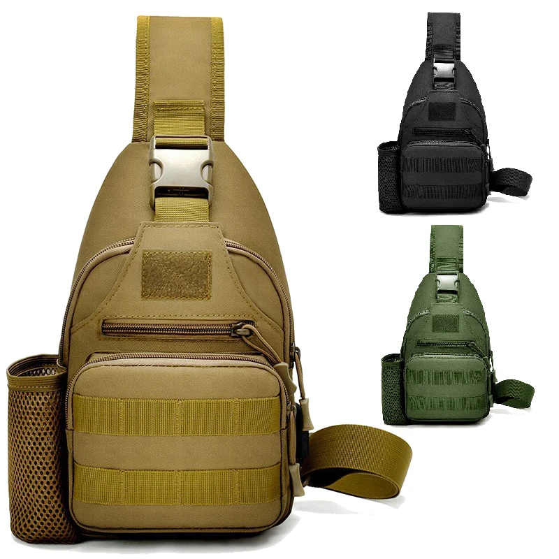 

Military tactics shoulder bag outdoor travel hunting mountaineering bag hiking backpack with bottle bag USB interface backpack