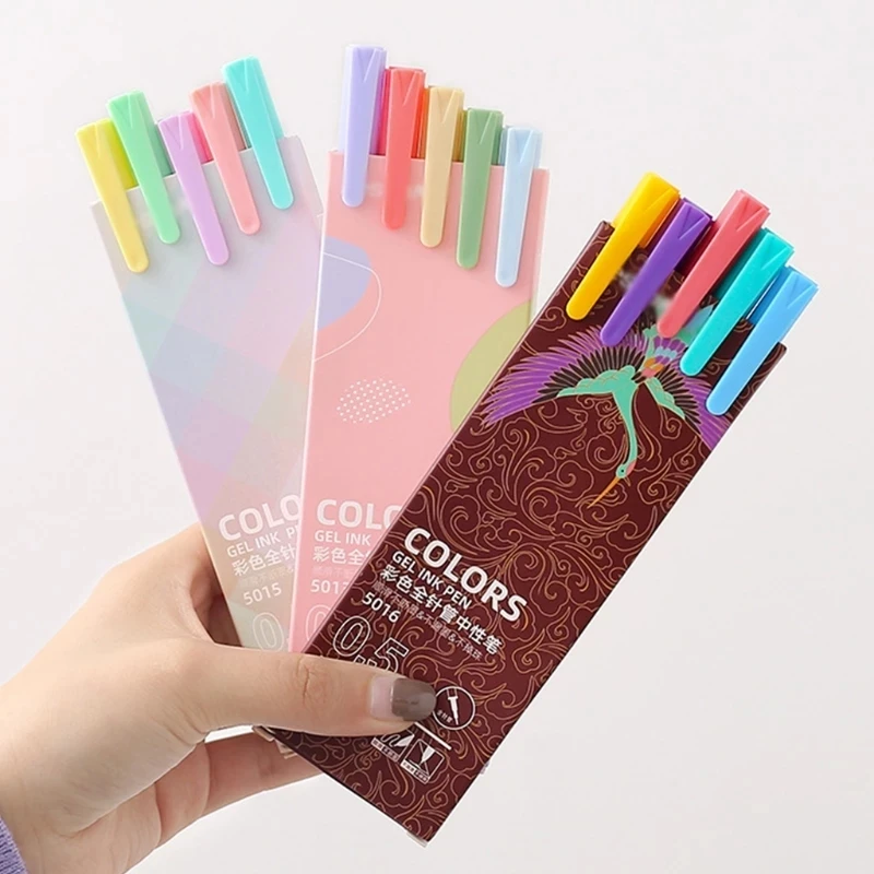 5 Pcs/Pack 0.5mm Colored Gel Ink Pen Sets Refillable Pens Gifts for students Scrapbook Lovers Teacher Children |