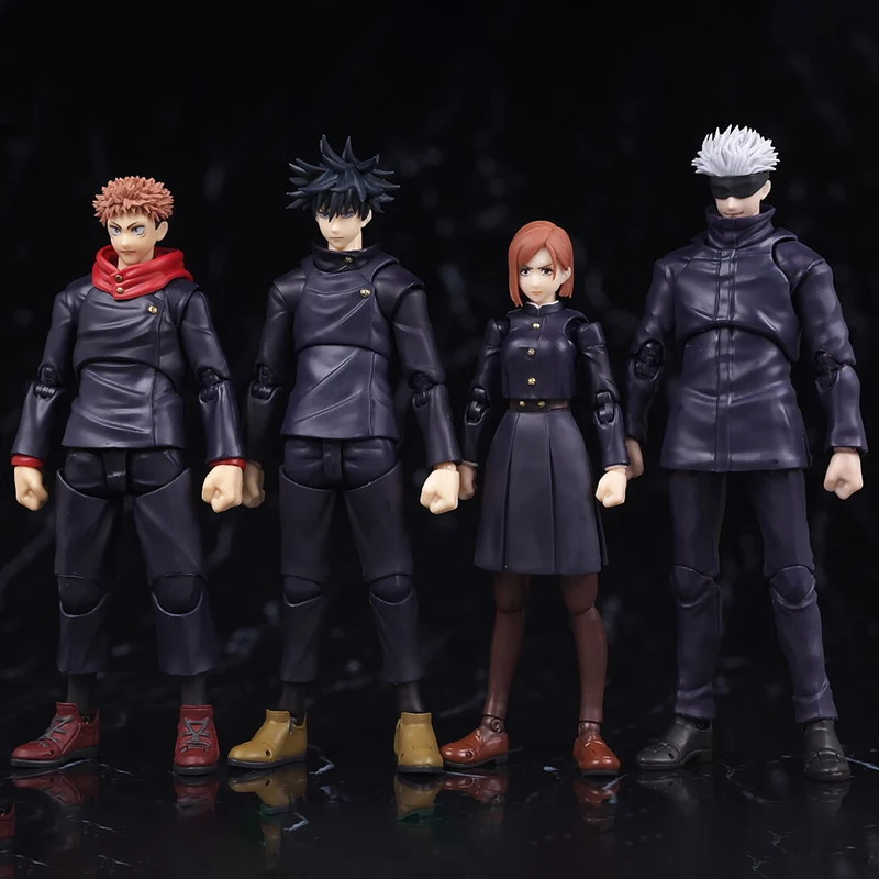 

Anime Jujutsu Kaisen Action Figure Itadori Yuji Satoru Gojo Fushiguro Megumi Kugisaki Nobara Figurine Toys GK Statue PVC Model