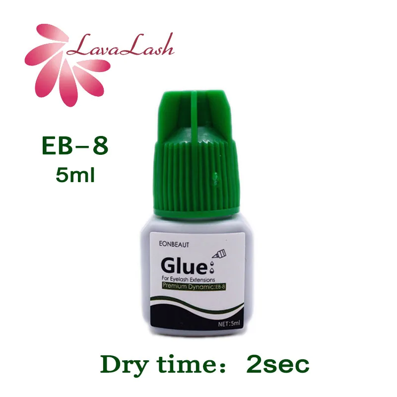 

EONBEAUT Eyelash Extension Glue New Label Korea 5ml Black Green Cap Professional 2s Dry Time Low Stimulation Premium Dynamic