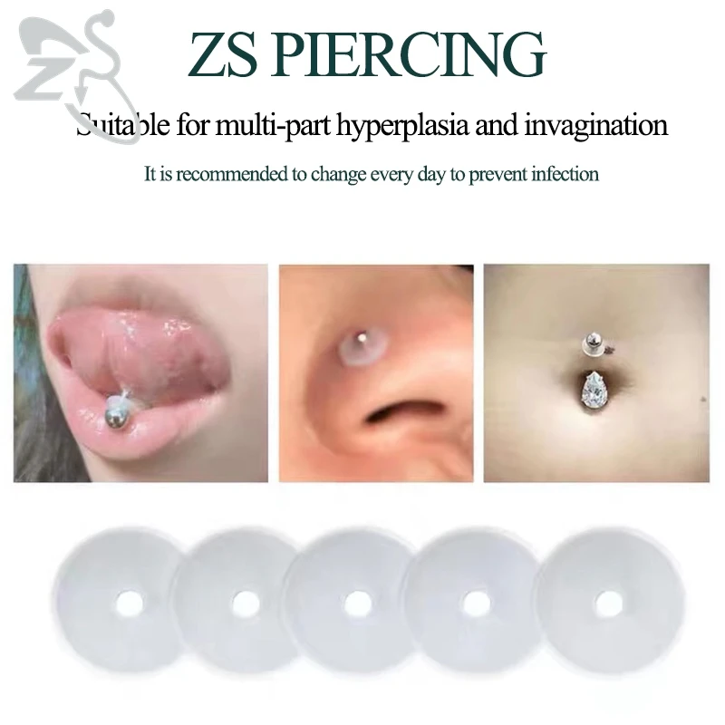 Silicone Piercing Healing Discs Flexible Anti Hyperplasia For The Back Of The Earrings Soft Anti Invagination ZS 6-200PCS/Lot piercing jewelry,body piercing jewelry,body jewelry