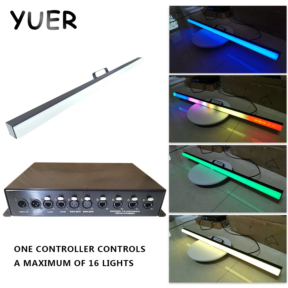 

Новинка, RGB, 3 в 1, Φ 40x Вт, Pixel Bar, Светодиодная лента с управлением, ler Dmx512 IC, управление цветом, DJ, музыка, KTV, фотография