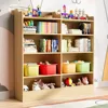 Kids Bookshelf, 10 Cubbies Kids Toy Storage Organizer,Toddler Bookcase Storage Cabinet for Playroom, Bedroom 2