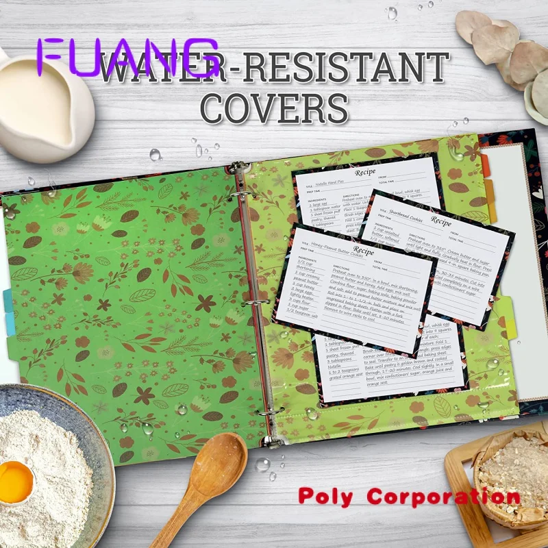 Top-Notch Family Recipe Binder Kit Waterproof Recipe Book Binder With Dividers And Cards To Write In Your Own Recipes