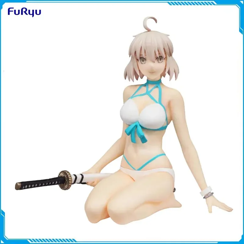 

Original FuRyu Anime Fate/Grand Order FGO Okita Souji Swimsuit PVC Action Figure Noodle Stopper Model Doll Toys