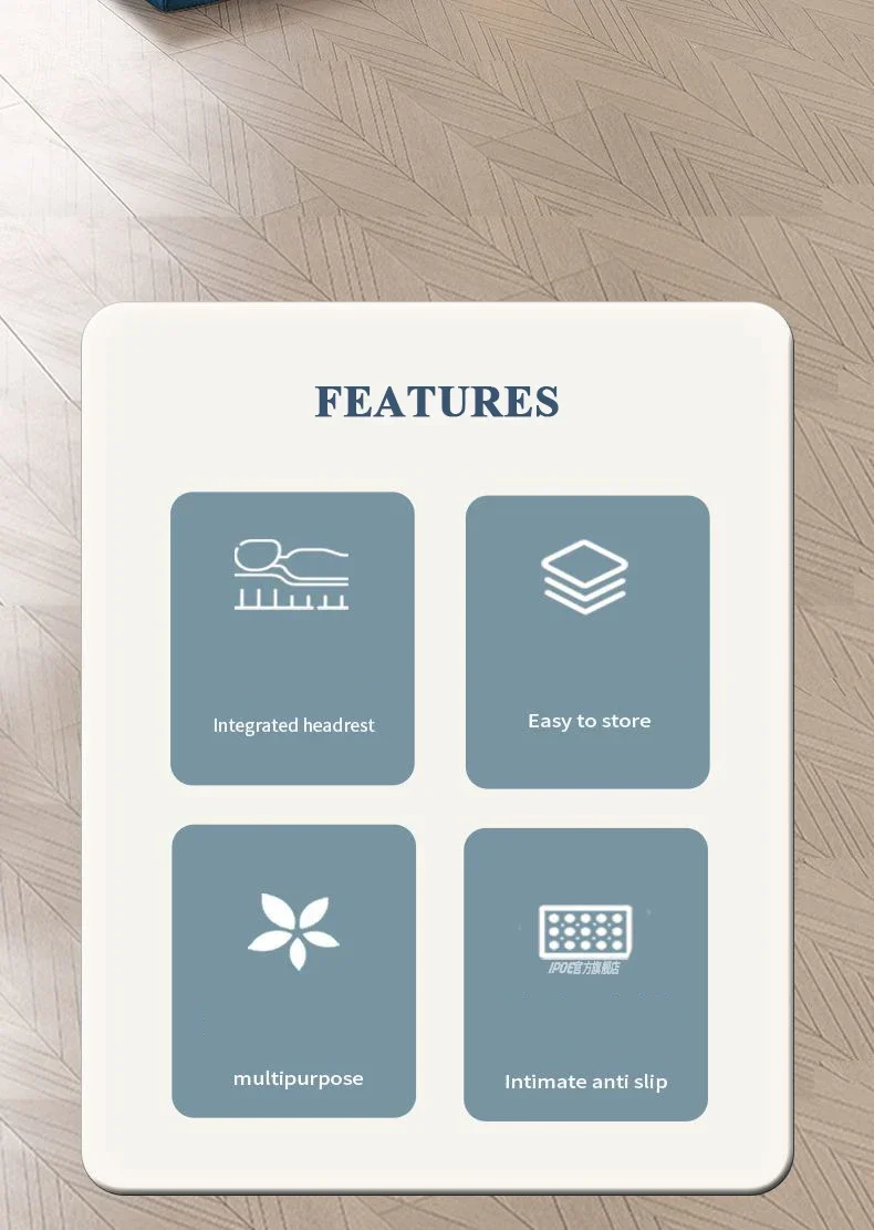 Description Picture 3 of itemPortable Single Memory Foam Folding Mattresses Soft Lazy Tatami Yoga Mat for Sleeping on The Floor Office Workers Lunch Break