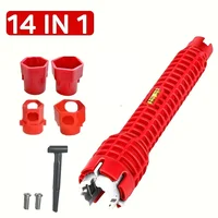 14 In 1 Wrench for Sink Faucet Sanitary Repair Tool with Double-Head Handle, Installer Ratchet Tool Set for Bathroom Sink Faucet 1