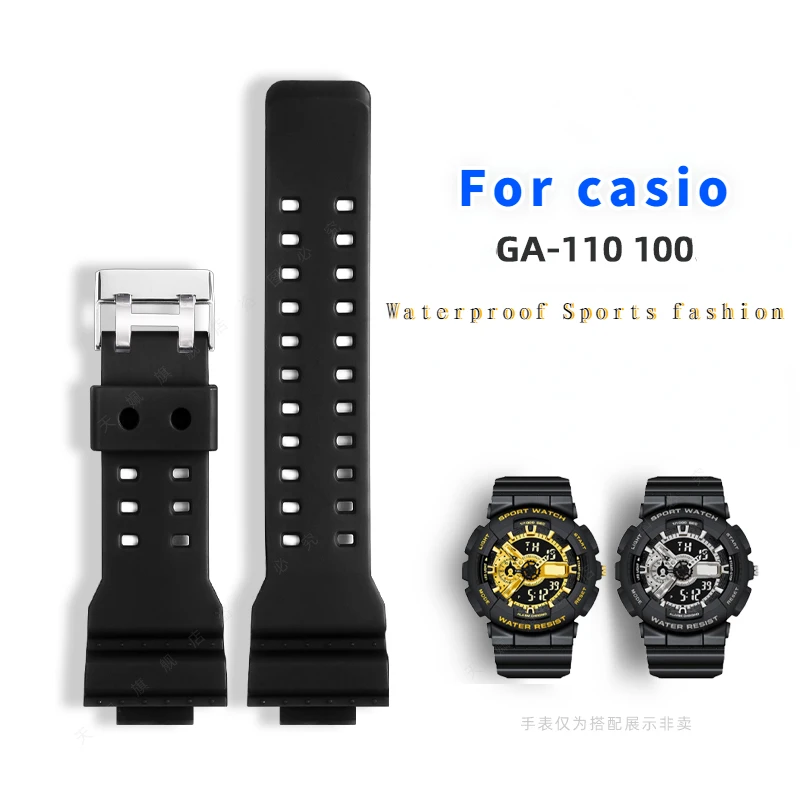 Cinturino In Resina Per Casio G-Shock Ga-110/100/400/700 Gd120Ga Gw-8900 Cinturino In Gomma Mimetica Impermeabile Accessori Per Orologi Da Uomo