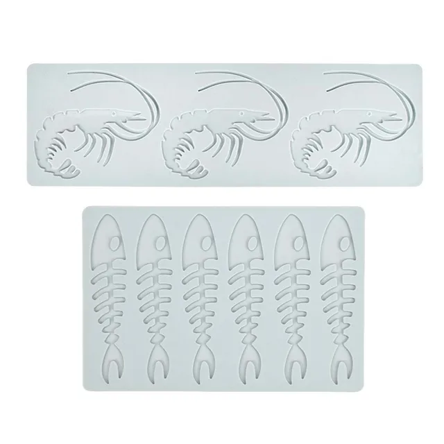 Tenger Gyümölcsei Halak Csontváz Torta Penész Garnélarák Dekoratív Csipke Szőnyeg Cukrász Szilikon Pad Fondant Penészek Díszítő Szerszámok Sütési Hozzáférés - Image 6