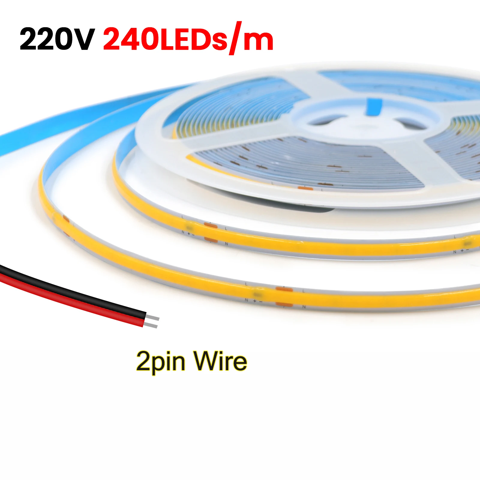 ตัวเลือกสินค้า LED Strip Light ยืดหยุ่น 3000K-6500K 240 LEDs/M สำหรับบ้านและออฟฟิศ