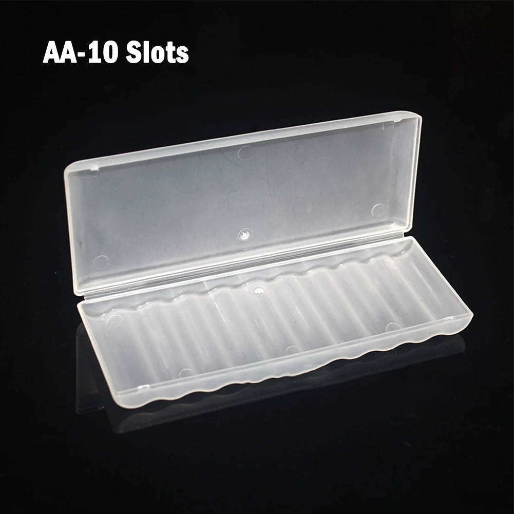 

1pcs Plastic Battery Storage Box Hard Container Case For 10Pcs AAA/AA Battery Portable Batterij Organizer Box Wholesale