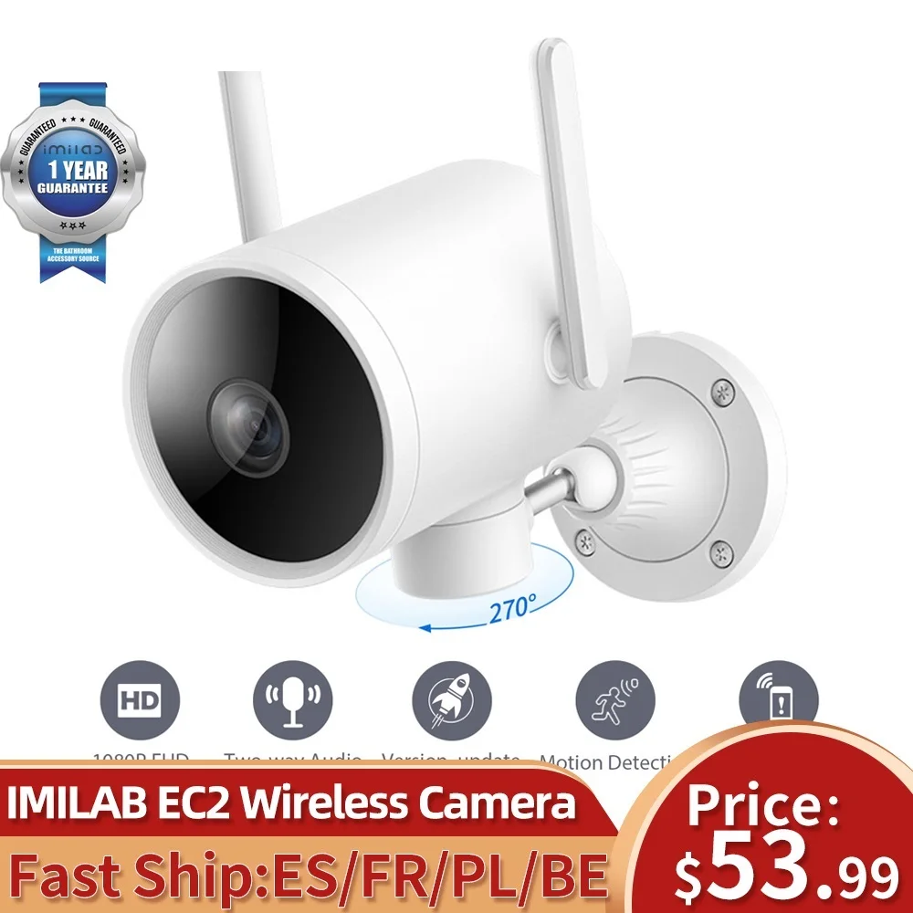 

Новая наружная камера видеонаблюдения EC3 веб-камера Wi-Fi IP 2K умная Домашняя безопасность Mi Cctv инфракрасное ночное видение человеческий морнитор