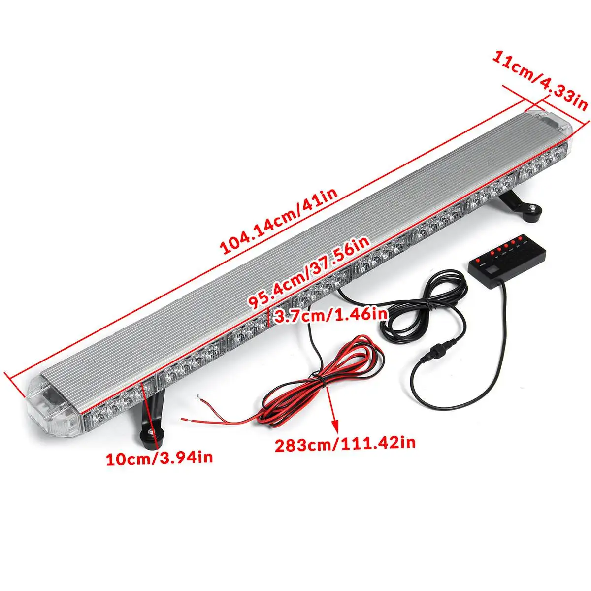 LED Warning Lights 41 210W LED 12V 24V Truck Car Strobe Light Light Bar Led Bar Flashing Beacon Roof Emergency Warning Lamps 21 Modes
