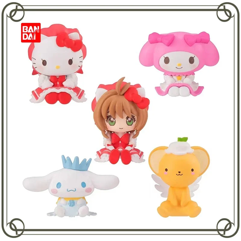 

Original BANDAI Gashapon Sanrio Card Captor Sakura Kitty Melody Mini Figure Kids toy Christmas gift