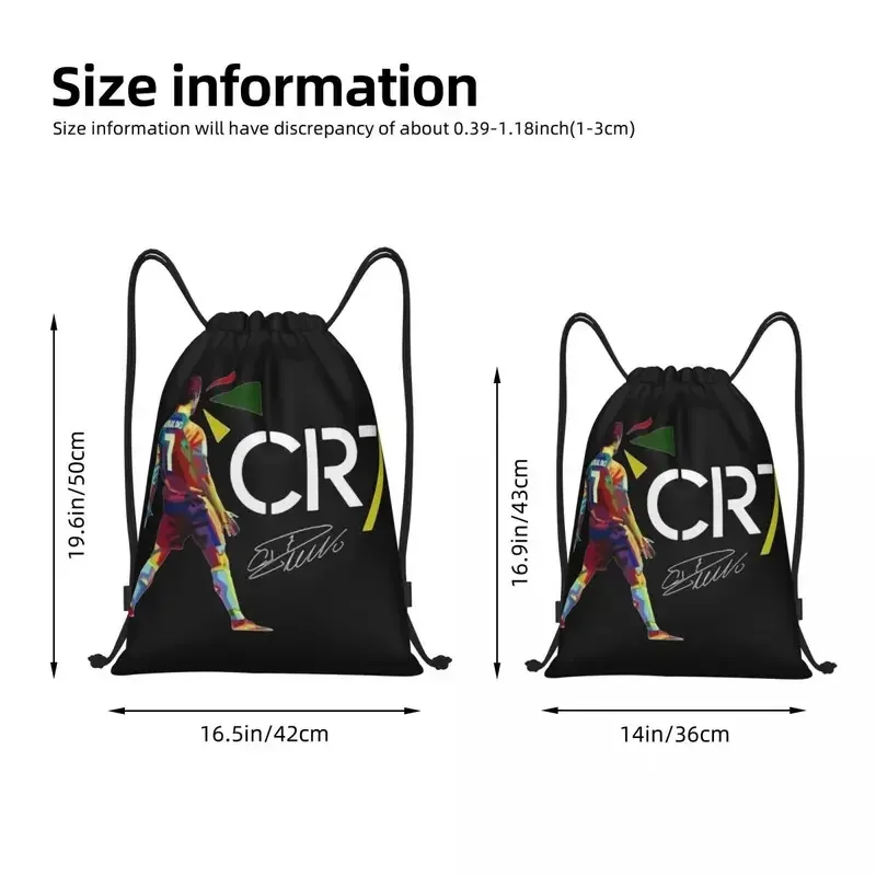 Ronaldo Backpack Drawstring Bags Gym String Sackpack for Exercise