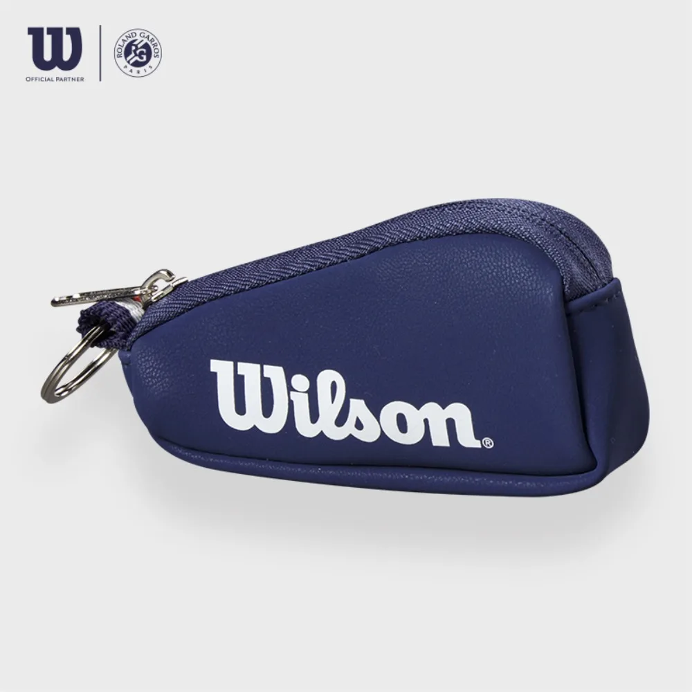 Tennis Key Bag Wilson ROLAND GARROS KEY CHAIN BAG French Open Orange White Handheld Mini RG