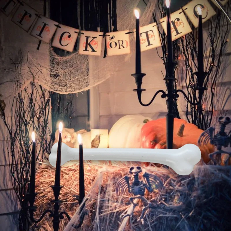 1 stücke gefälschte menschliche Knochens imulations knochen Halloween Horror Requisite Plastik knochen Leistung Requisiten Halloween Party Kostüm Zubehör – Detail 16