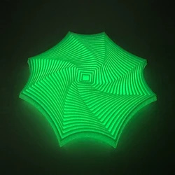 Octagonal Geometric Illusion Antistress Toy for Sensory Relief and Party Fun (Luminous)