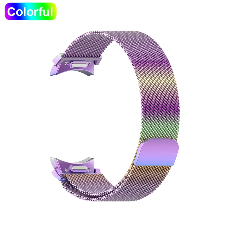 Premium Metal Strap with Magnetic Loop and Screen Protector Case, Quick Install Bracelet