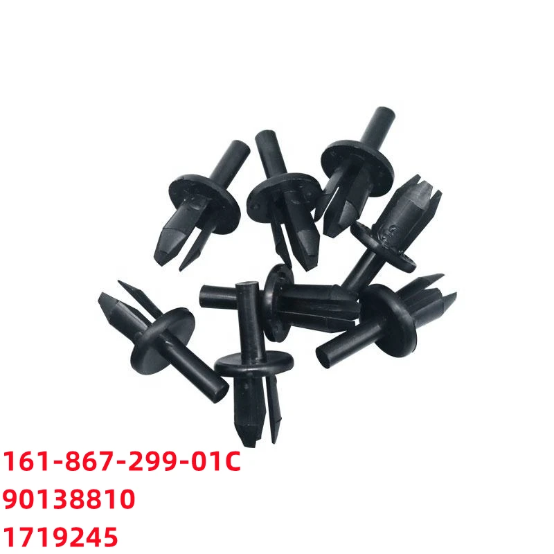 

100Pcs Auto Clips Push Type Car Fasteners Plastic Rivet Auto Retainers 90138810 1719245 161-867-299-01C P25