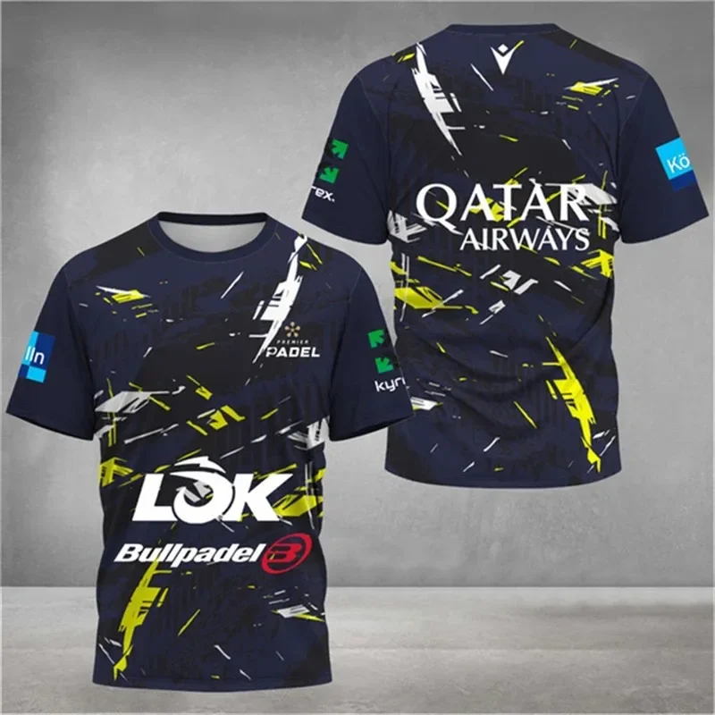 Fashion New Men's Quick Drying Tennis T-shirt Summer Loose Clothing Outdoor Badminton Running T-shirt Sports Round Neck O Neck S