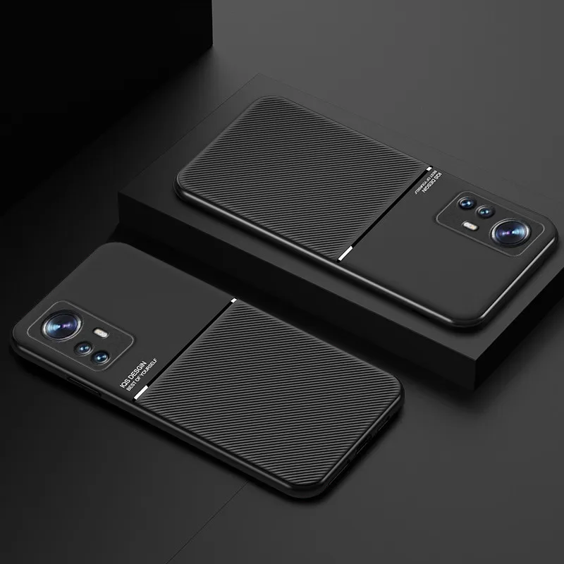 Coque en cuir PU Skin Touch pour Xiaomi Mi 12 Pro 11 Lite 5G NE 11T 11X 10T 10 Ultra 9 SE A3 A2 CC9E Coque arrière rigide de luxe_voghion.com