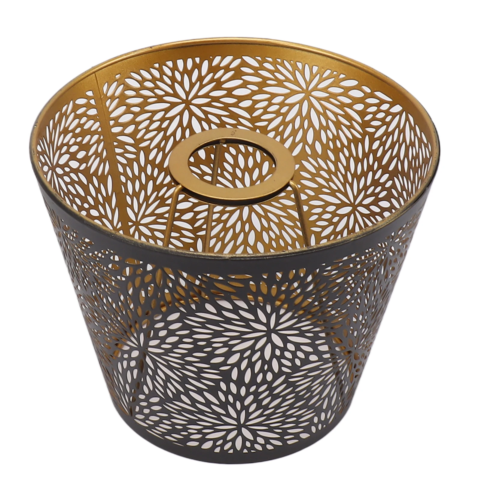 Metal Lamp Shade E26 E27 Forest Tree Style Hollow Out Iron Lampshade Cover with Inner Gold Pattern for Table Wall Ceiling Lamp lamp shade