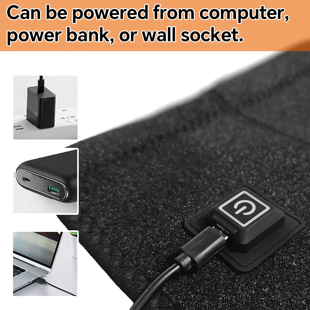 Electric Heated Knee Brace with 3 Heat Levels, Adjustable Knee Heating Pad for Knee & Elbow Relief, Knee Wrap for Men and Women