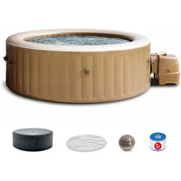 Bubble Massage Spa Set: Includes Energy Efficient Spa Cover – Push Button Control Panel – 140 Bubble Jets – 6 Person 1