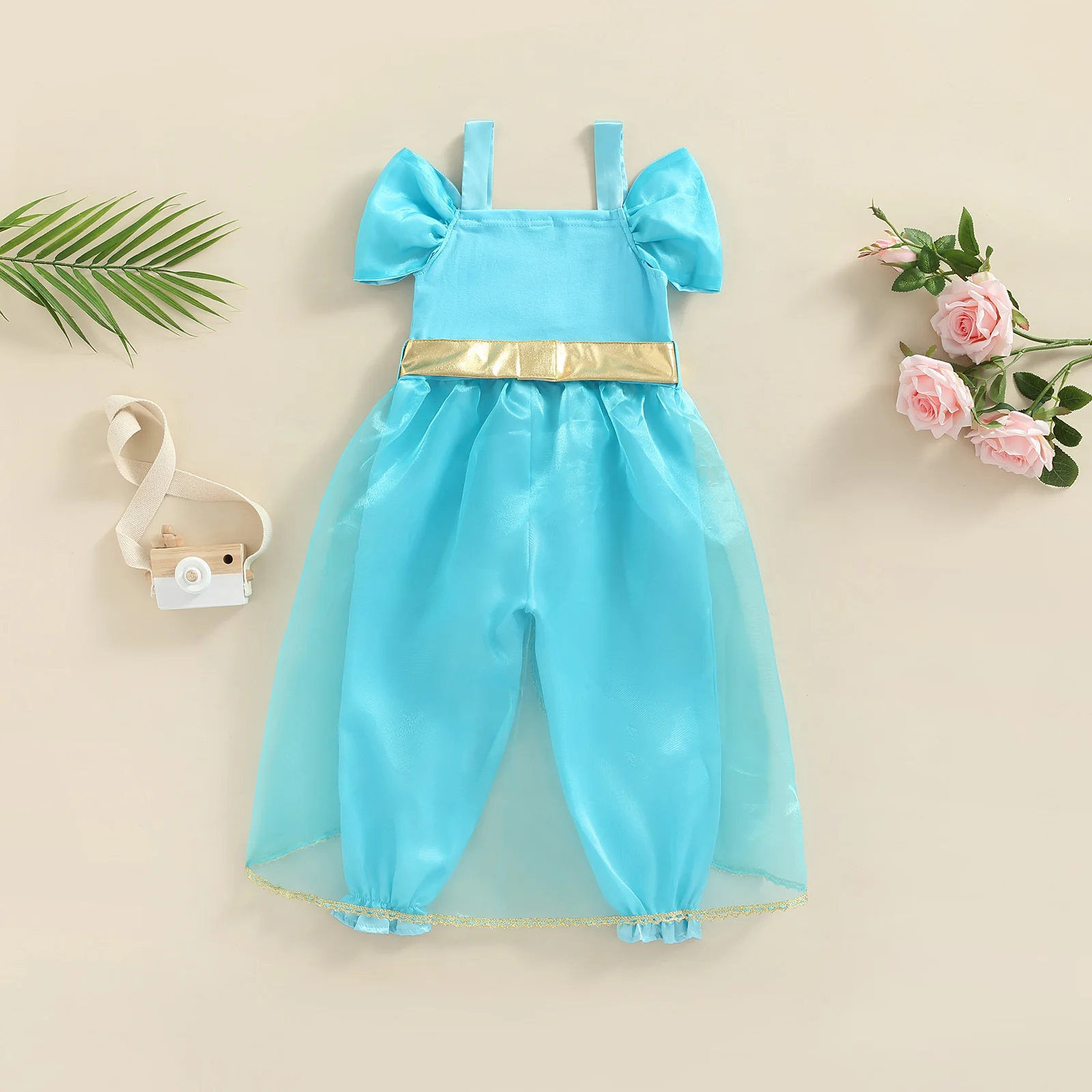 New Blue Baby Girls Kids Frozen Costume Dress Snow Princess Queen Dress Up Children's Party Gown Cosplay Tulle 3-8 Years
