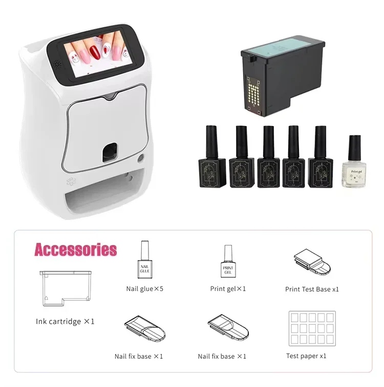 USB DIY 3D 디지털 네일 아트 프린터, 모바일 손톱 인쇄 건조기, 빠른 배송, 10s