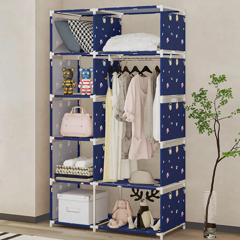 Simple Portable Wardrobe Closet Metal Clothing Rack Guarda Roupa Armarios  Roperos Dormitorios Baratos Cabinets for Living Room - AliExpress