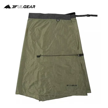 3F UL GEAR 20D UHMWP Camping Raincoat Waterproof Hiking Rain Skirt Lightweight Outdoor Rain Coat Gear Rainwear Camping Equipment 2