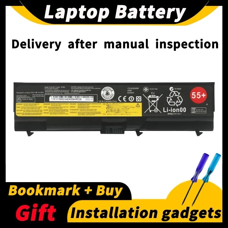 Per Lenovo Thinkpad E40 E50 E420 E425 E520 E525 T410 T420 42 T4791 42 T4790 42 T4235 10.8V 52Wh Batteria Del Computer Portatile